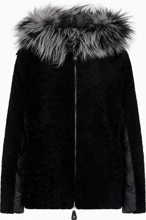 Giorgio Armani Caban reversibile in shearling di agnello