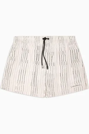 Giorgio Armani Costume da bagno boxer stampa riga irregolare