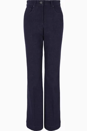 Giorgio Armani Denim Collection Pantaloni 5 tasche con fondo svasato in denim stretch