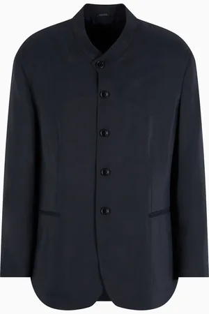 Giorgio Armani Giacca monopetto in misto seta lavata