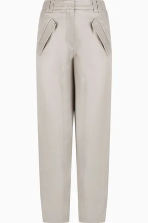 Giorgio Armani Pantaloni dritti in viscosa e cupro