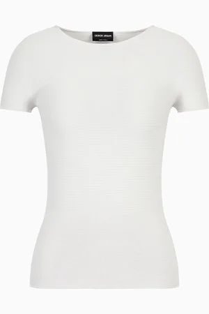 Giorgio Armani Maglia a maniche corte in viscosa punto links