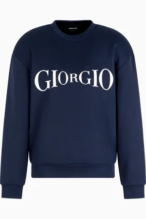 Giorgio Armani Felpa girocollo in jersey di micromodal