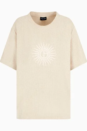 Giorgio Armani T-shirt in cotone con ricamo