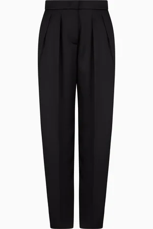 Giorgio Armani Pantaloni a due pinces in doppio raso di seta