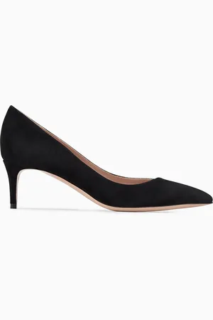 Giorgio Armani Décolleté in pelle scamosciata con scollo asimmetrico