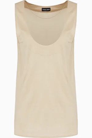 Giorgio Armani Top in jersey di viscosa lucida