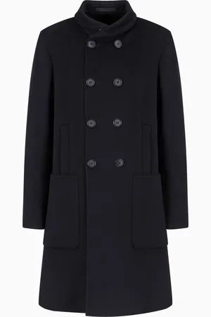 Giorgio Armani Cappotto doppiopetto Icon in panno double di cashmere