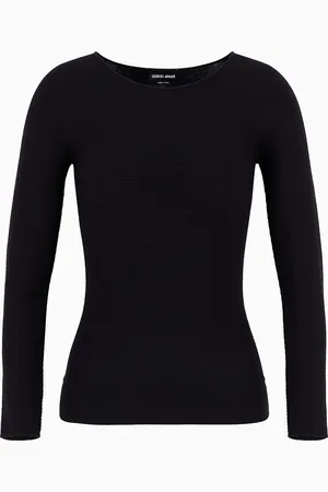 Giorgio Armani Maglia a maniche lunghe in viscosa punto links