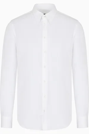 Giorgio Armani Camicia slim fit Icon in jersey di cotone