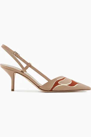 Giorgio Armani Slingback in pelle e suede