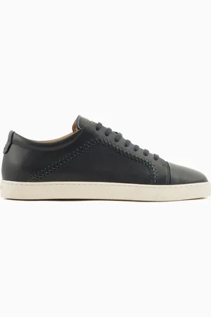 Giorgio Armani Sneakers in nappa con infilature