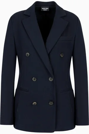 Giorgio Armani Giacca doppiopetto in jersey di puro cashmere