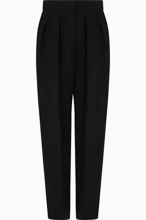 Giorgio Armani Pantaloni a due pinces in cady di seta