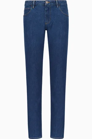Giorgio Armani Pantalone 5 tasche slim fit in denim di cotone stretch