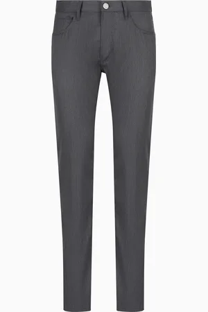 Giorgio Armani Pantalone 5 tasche regular fit in lana vergine