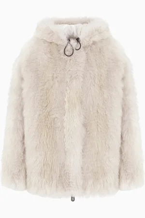 Giorgio Armani Neve Caban in alpaca con cappuccio
