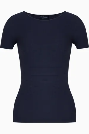 Giorgio Armani Maglia a maniche corte in viscosa punto links