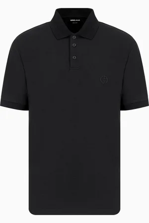 Giorgio Armani Polo in piquet di cotone stretch