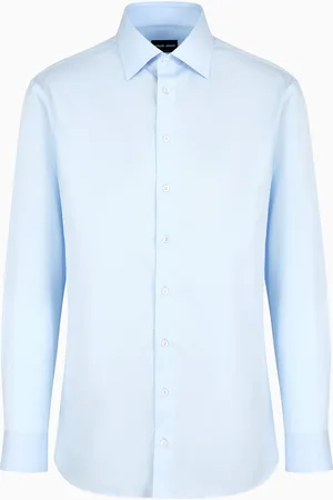 Giorgio Armani Camicia regular fit in twill di cotone luxury
