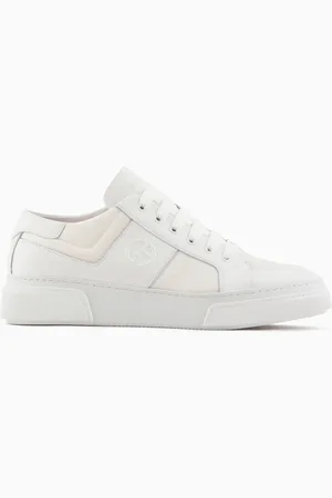 Giorgio Armani Sneakers in pelle e tessuto