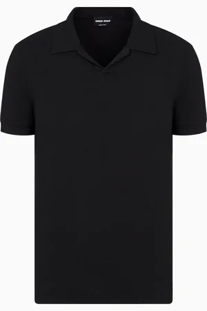 Giorgio Armani Polo a maniche corte in jersey di viscosa stretch ASV
