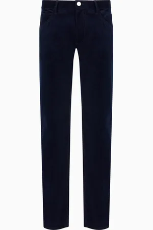 Giorgio Armani Pantalone 5-tasche regular fit in cotone e cashmere