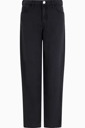 Emporio Armani Jeans J90 gamba carrot in denim misto lyocell e lino ASV