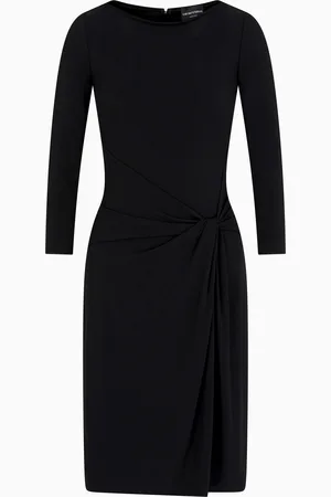 Emporio Armani Abito con torchon in jersey interlock