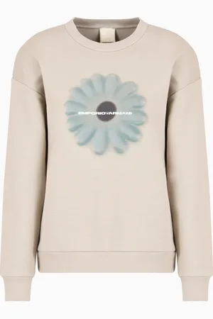 Emporio Armani Felpa con maxi stampa Capsule Peace ASV