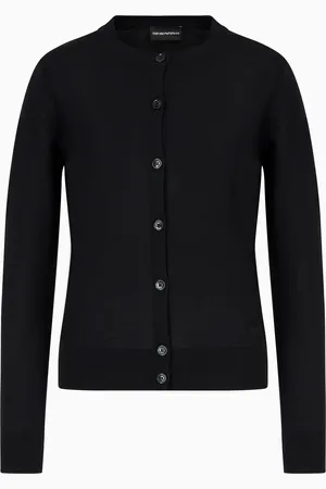 Emporio Armani Cardigan in pura lana vergine rasata