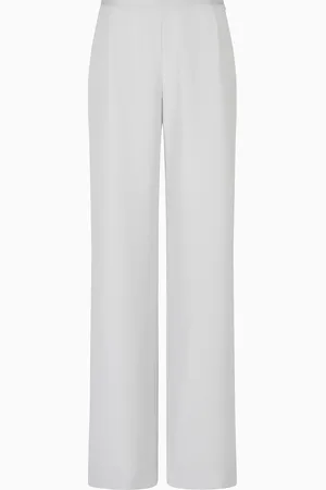 Emporio Armani Pantaloni palazzo in tecno cady