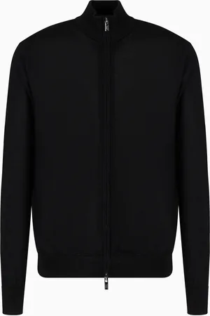Emporio Armani Cardigan full zip in lana vergine