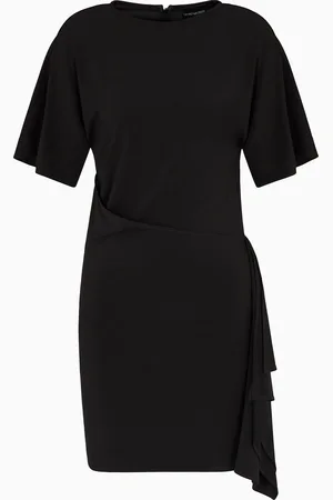 Emporio Armani Abito con volant in jersey stretch Dawn to Dusk