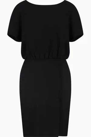Emporio Armani Abito con maniche pipistrello in tecno cady