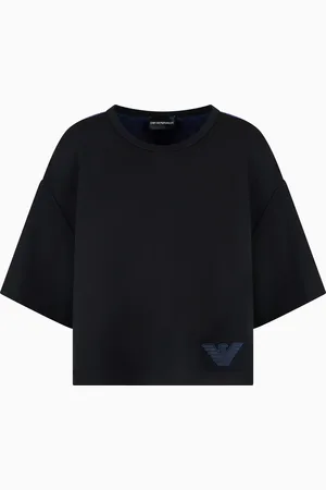Emporio Armani Felpa maniche corte in jersey interlock