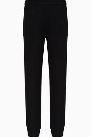Emporio Armani Pantaloni jogger in felpa misto modal