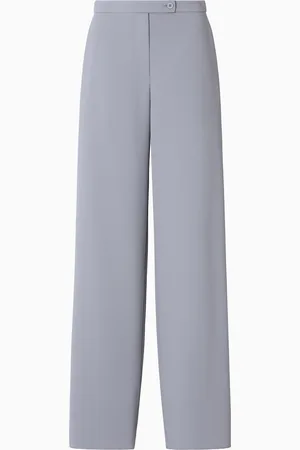 Emporio Armani Pantaloni palazzo in tessuto armaturato fluido