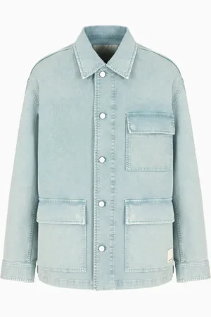 Emporio Armani Giacca in cotone comfort canneté vintage look Capsule Peace ASV