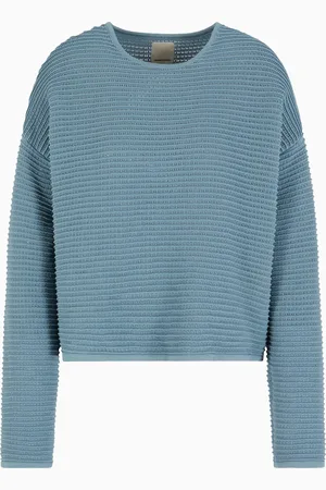 Emporio Armani Maglione in tessuto ottoman traforato Capsule Peace ASV