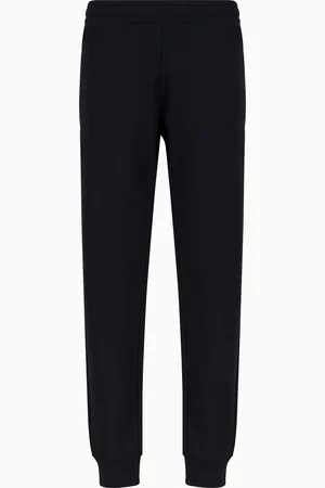 Emporio Armani Pantaloni jogger in felpa misto modal