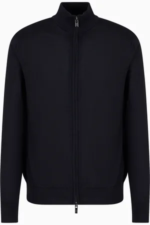 Emporio Armani Cardigan full zip in lana vergine