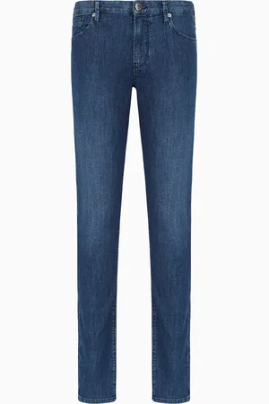 Emporio Armani Jeans J06 slim fit in denim 8 oz washed effetto used