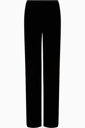 Emporio Armani Pantaloni palazzo in velluto