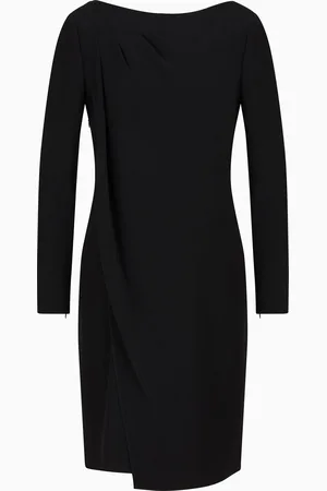 Emporio Armani Abito in tecno cady con pannello frontale