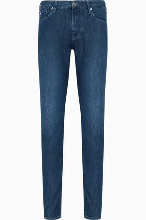 Emporio Armani Jeans J06 slim fit in denim 8 oz washed effetto used