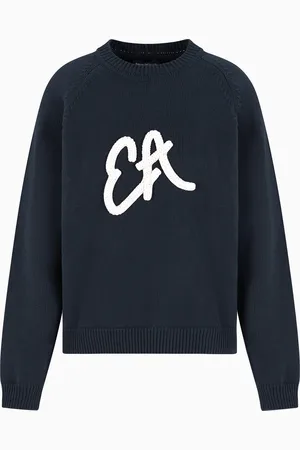 Emporio Armani Maglione con maxi logo EA Icon