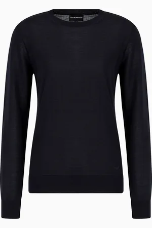 Emporio Armani Maglione girocollo in pura lana vergine