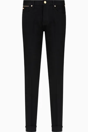 Emporio Armani Jeans J75 slim fit in denim selvedge ricamo