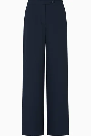 Emporio Armani Pantaloni palazzo in tessuto armaturato fluido